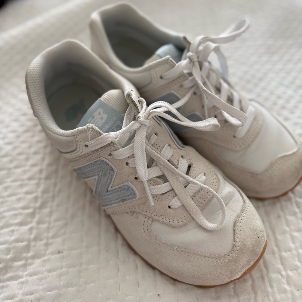 New Balance 574 Light blue logo Sneakers